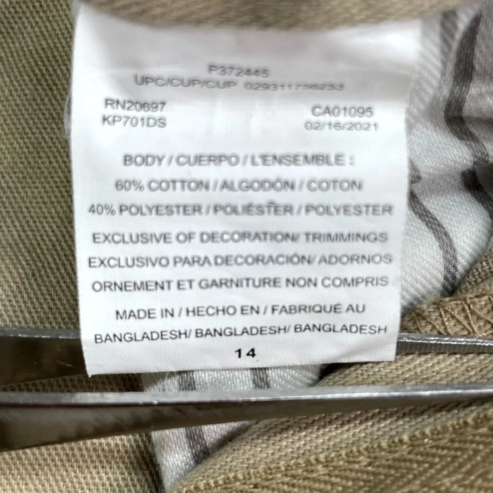 Dickies Flex Slim Fit Chino Pants Boy 14 Grunge Workwear Outdoor Gorpcore Casual